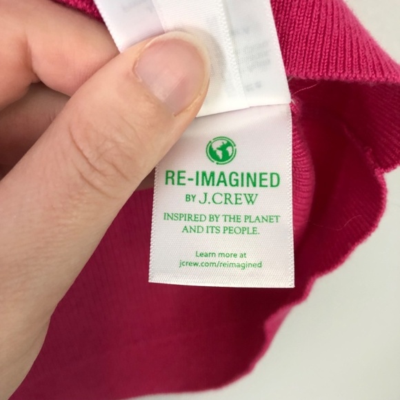 J Crew Pink Ribbed Lyocell Tencel Blend Sweater Tank XL - Picture 8 of 11